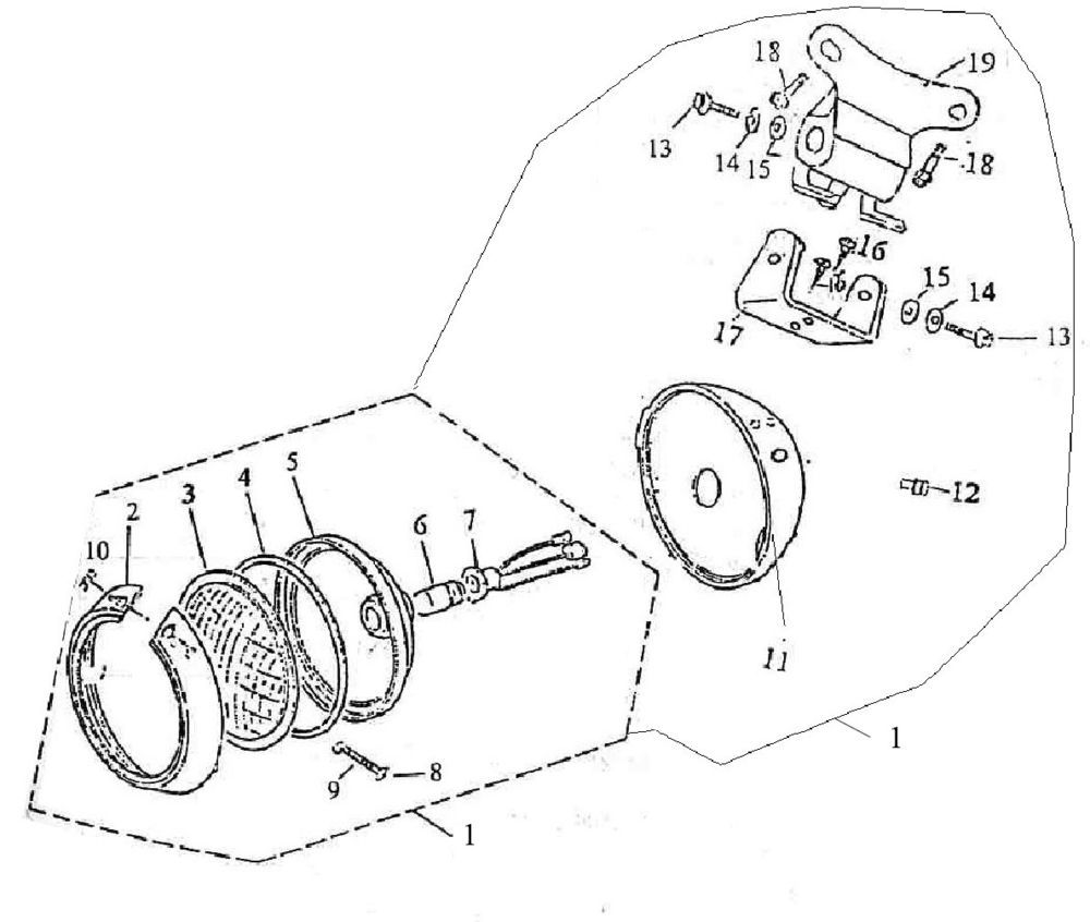 Koplamp Turbho RG50 roze