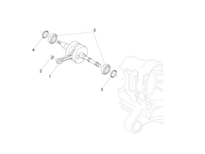 Krukas Piaggio Zip 2000 2-takt AC