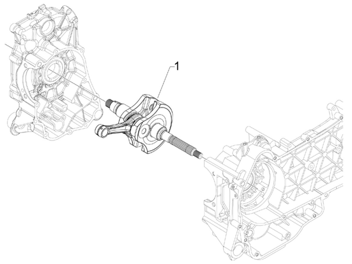Krukas Piaggio Beverly 300 IE ABS Euro 4 2016-2020
