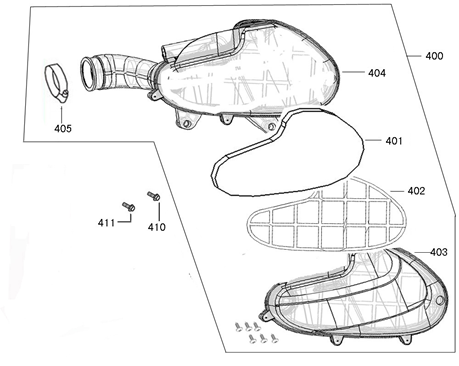 Luchtfilter Senzo RivaLux S flat mat antraciet