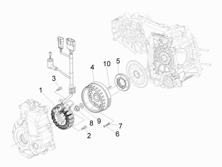 Ontsteking - Stator - Vliegwiel Piaggio MP3 300 LT Sport 2009-2014