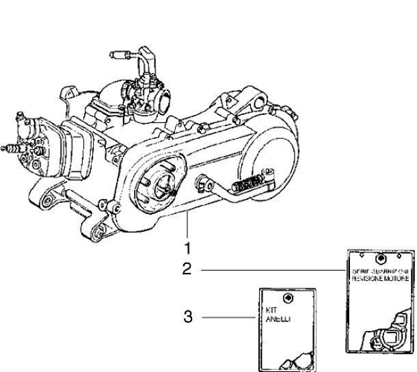 Motorblok compleet Gilera Runner FXR 180 2-takt