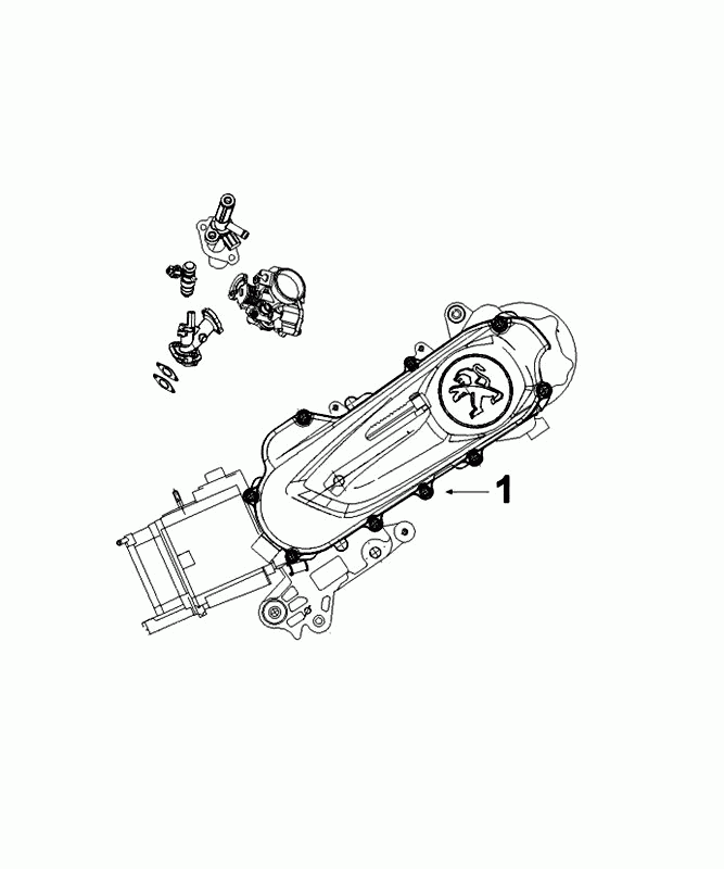 Motorblok compleet Peugeot Django origineel Euro 4