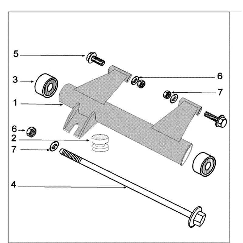 Motorophanging Peugeot Kisbee RS Wit