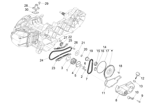 Oliepomp Vespa Primavera 50 4-takt IGET 3V Euro 4