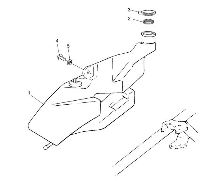 Olietank Yamaha Jog-R 50 2-takt LC