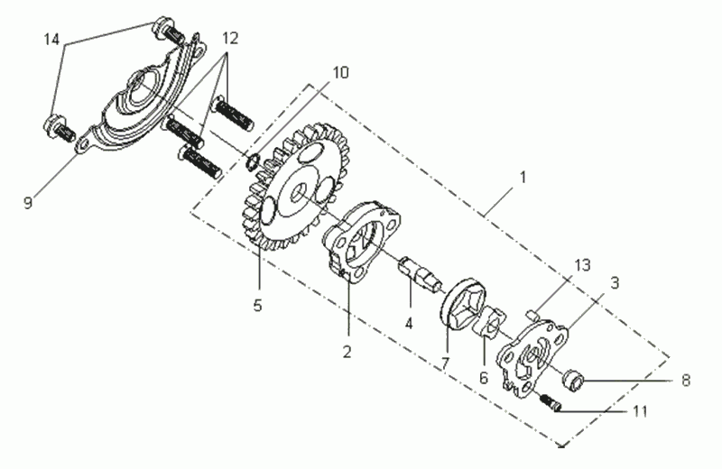 Oliepomp Sym VS 125 Euro 3