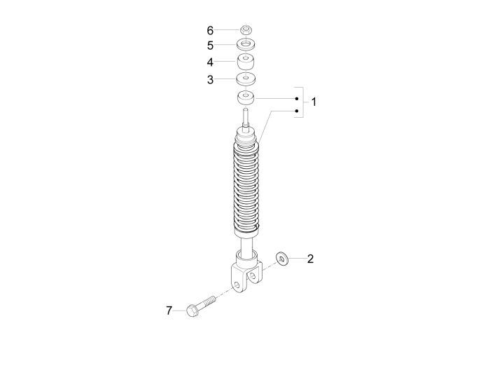 Schokbreker Piaggio New Fly 4-takt 2V