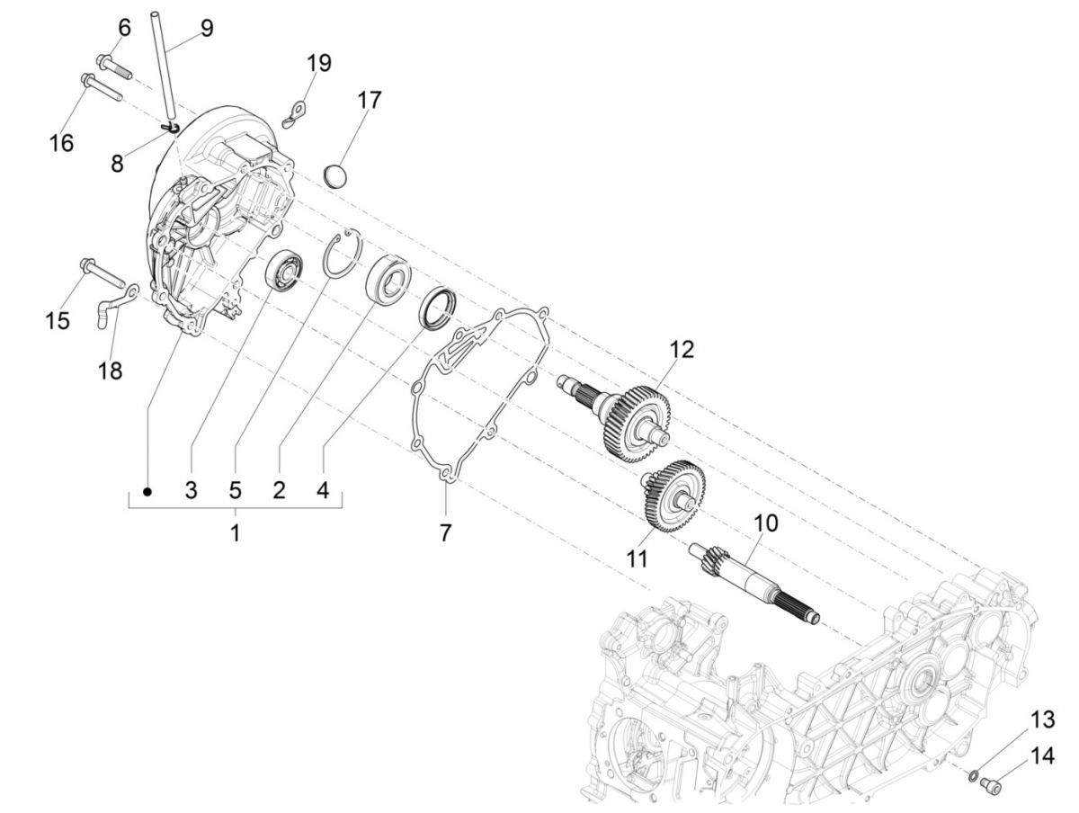 Vertanding - Overbrening Vespa Sprint 125 3V IE ABS Euro 5 2021