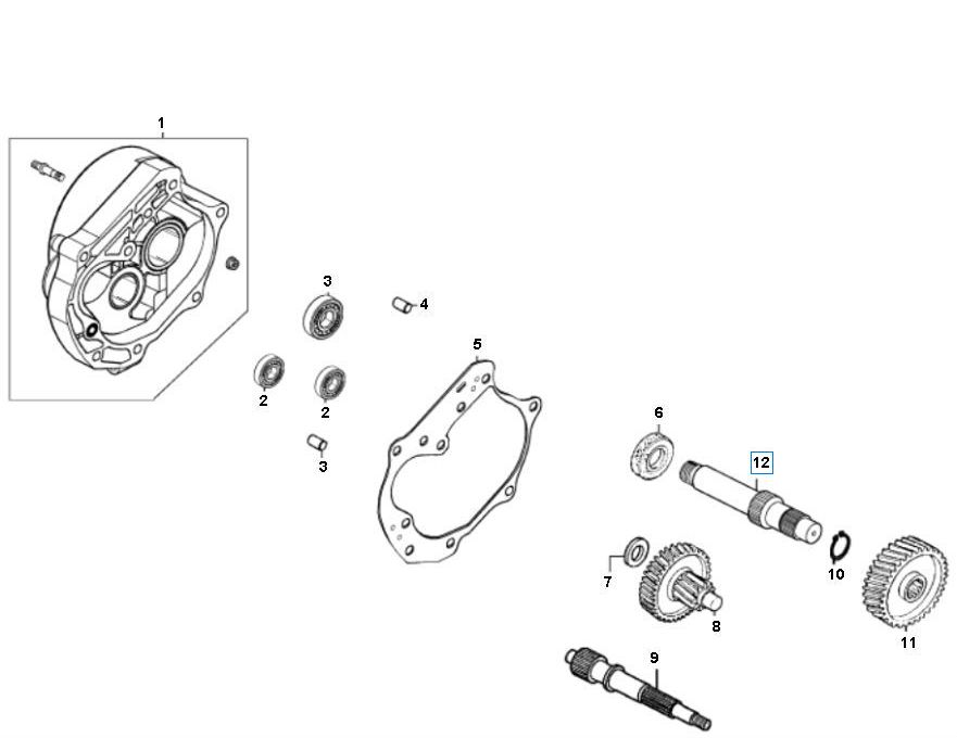 Vertanding - Overbrenging Turbho CX 50 4-takt