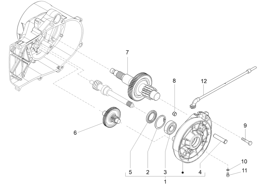 Vertanding - Overbrenging Piaggio Liberty 50 4-takt AC IGET 3V Euro 5