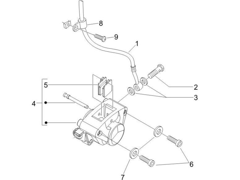Remklauw - Remleiding - Remblokken Piaggio Zip 2000 4-takt AC