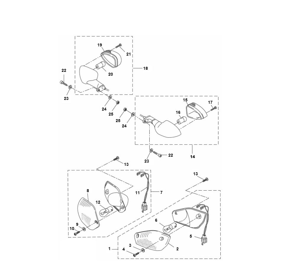 Knipperlichten Yamaha Aerox 4-takt 2014