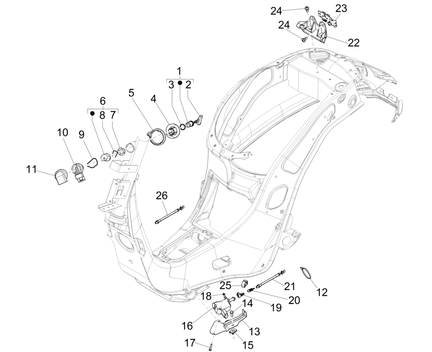 Cotactslot Vespa Sprint 150 3V IE ABS Euro 3 2015