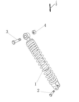 Schokbreker AGM Ape 50 zwart