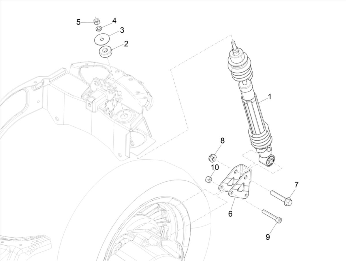 Schokbreker Vespa Elettrica 25km/u SCH Euro 5 2021