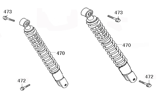 Schokbreker Senzo Rivalux 125 wit