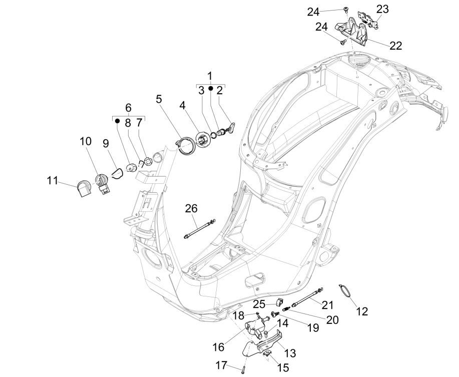 Cotactslot Vespa Sprint 125 3V IE ABS