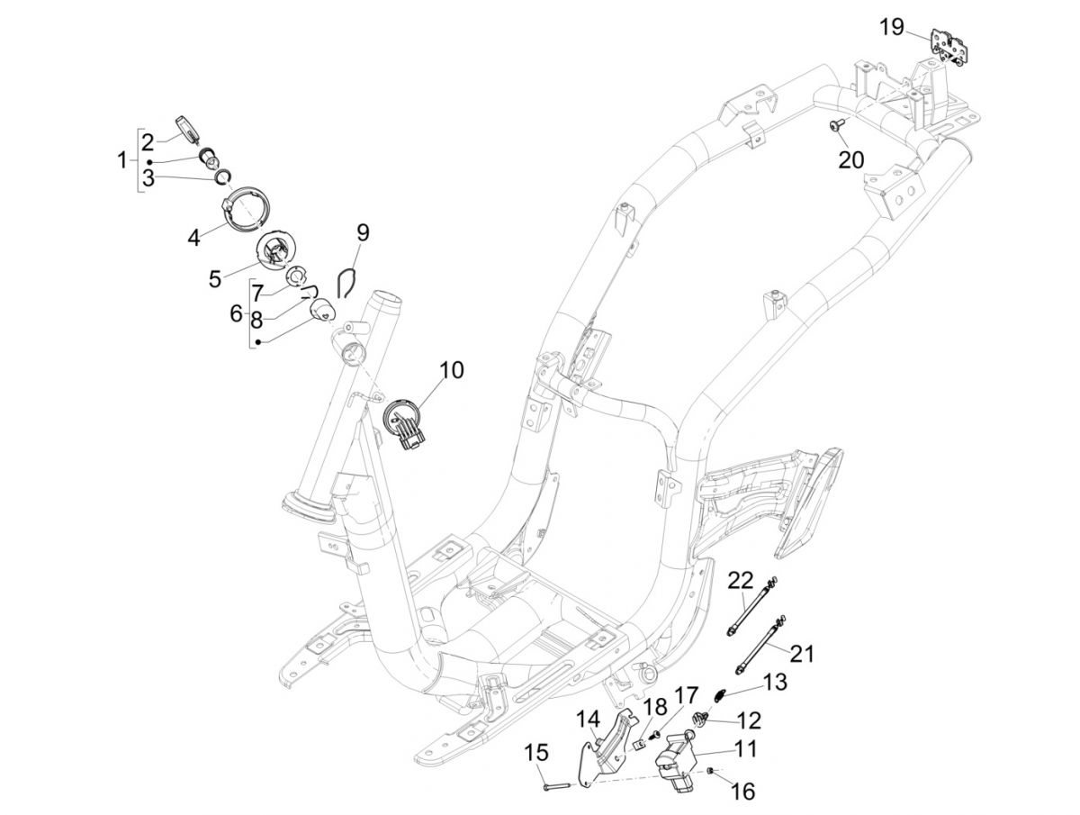 Cotactslot Piaggio Liberty 125 IGET 3V IE ABS Euro 4 2015-2019