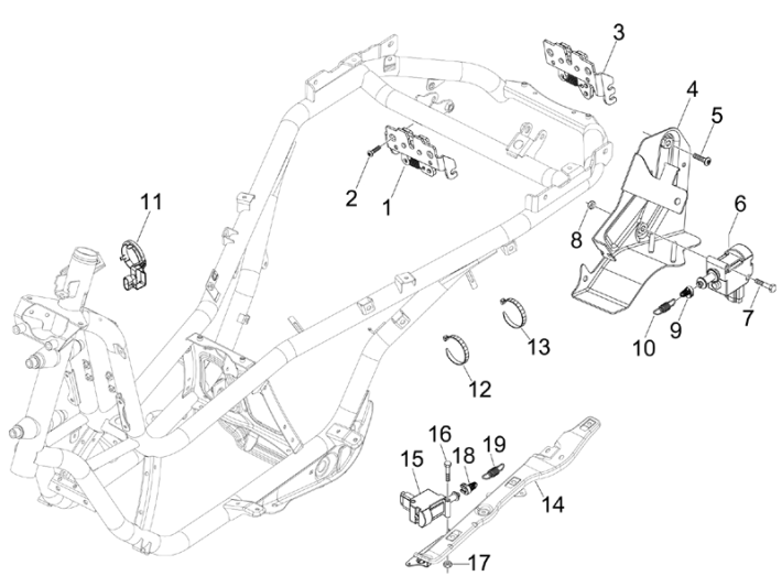Cotactslot Piaggio MP3 300 LT Sport 2009-2014
