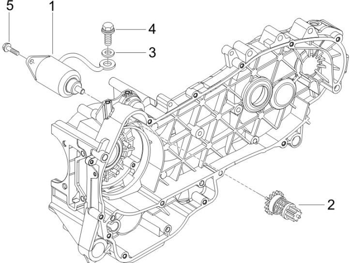 Startmotor - Bendix Gilera Runner 200 VXR 4-takt 2006