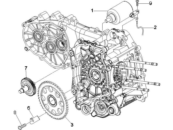 Startmotor - Starttandwiel Vespa GTS 250 ie 2005-2009 (met ABS)