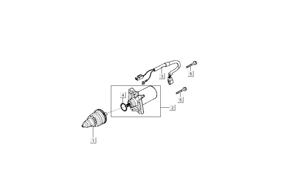 Startmotor - Bendix Kymco Super9 50 2-takt AC nieuw model rood