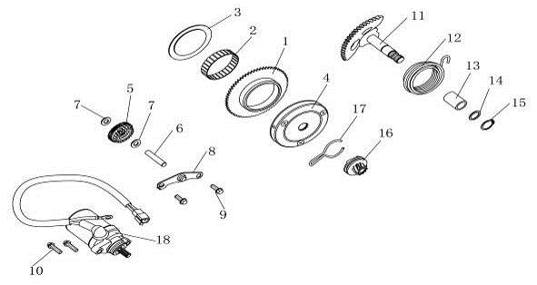 Startmotor-Kickstarter AGM Venom wit