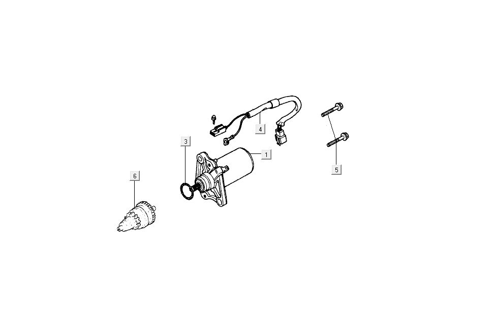 Startmotor - Bendix Kymco B&W LC 2-takt zilver