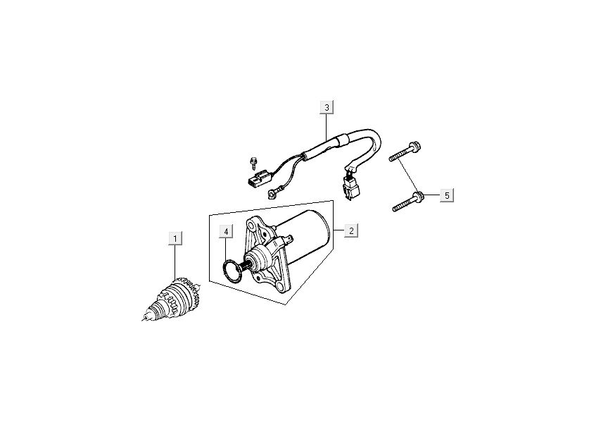 Startmotor - Bendix Kymco People 50 2-takt rood