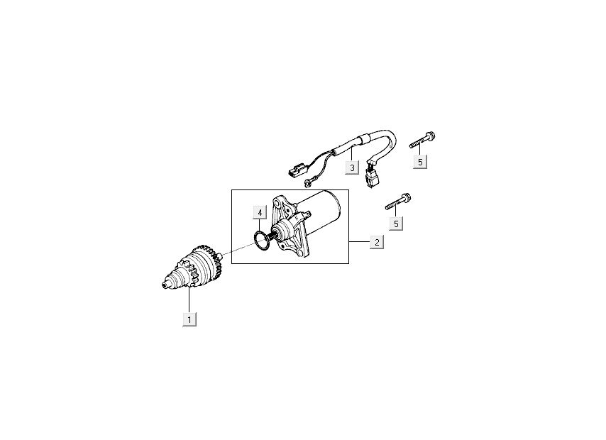Startmotor - Bendix Kymco Super9 50 2-takt AC oud model matzwart zilver