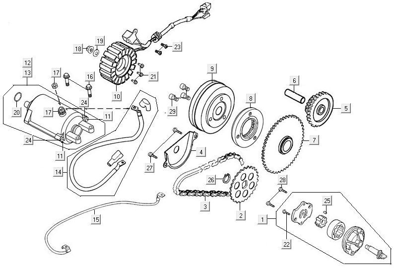 Startmotor Kymco MXU 300R