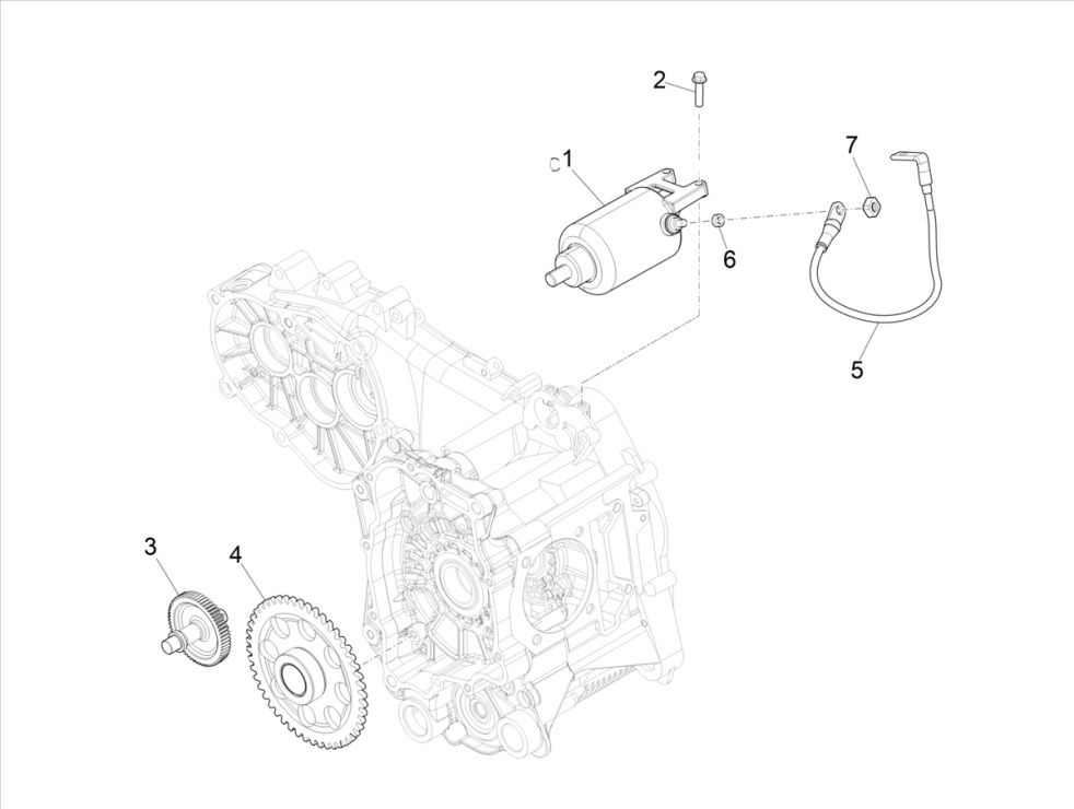 Startmotor - Starttandwiel Vespa GTS 300 HPE 4V IE ABS Euro 4 2019