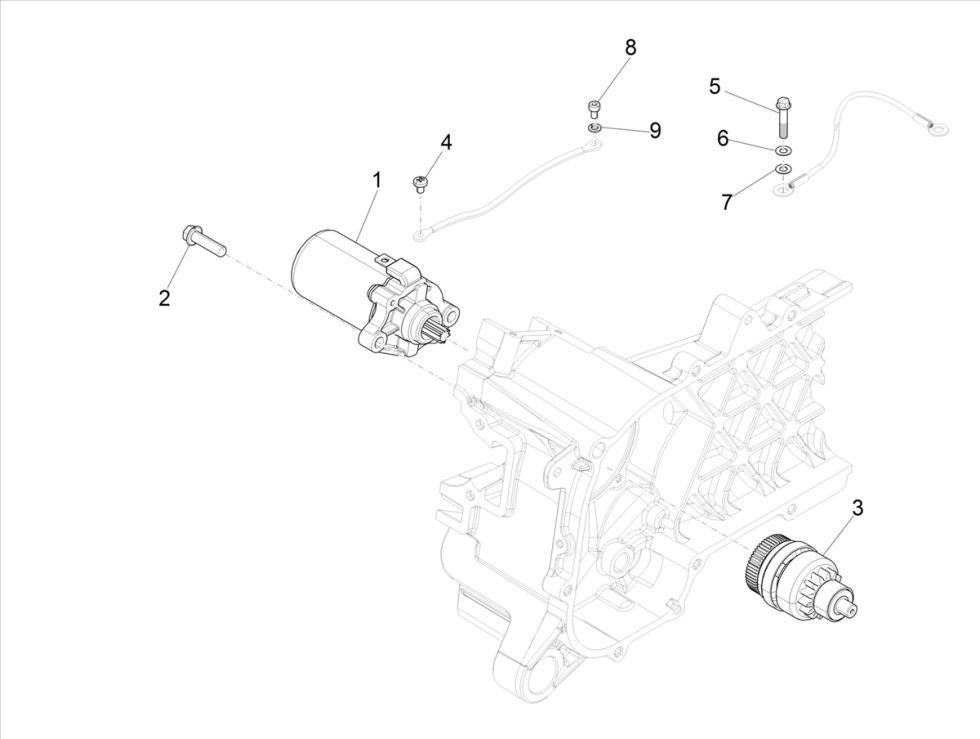 Startmotor - Starttandwiel Vespa Primavera 50 4-takt IGET 3V Euro 5