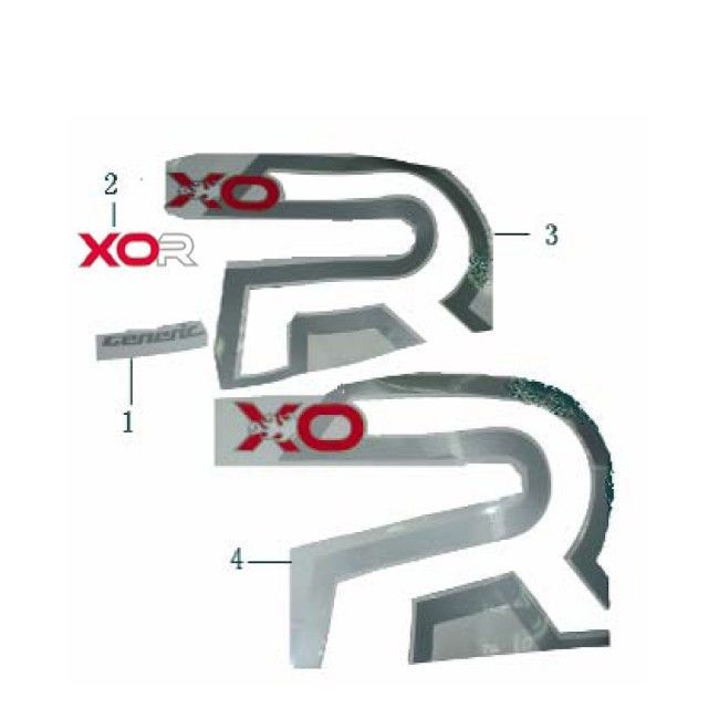 Emblemen - Stickers - Logo Generic Xor 50 2-takt blauw 2006