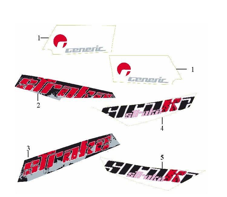 Emblemen - Stickers - Logo Generic Xor Stroke 50 2-takt 2009