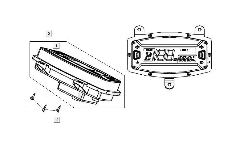 Kilometerteller - Cockpit MXU 400