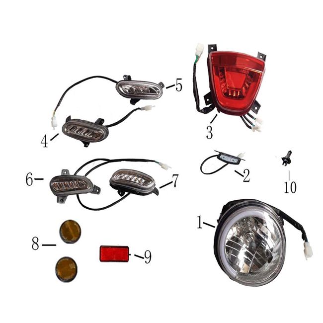Koplamp - Achterlicht - Knipperlichten BTC Cruise