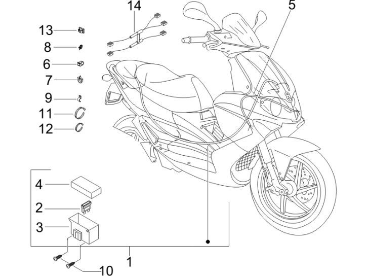 Kabelboom Gilera Runner 200 VXR 4-takt 2006