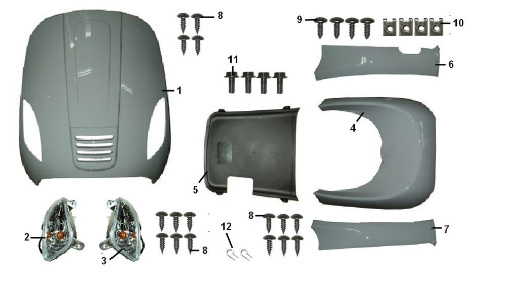 Voorkap Edwards Tomorrow VX50S 4-takt