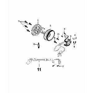 Ontsteking - Stator - Vliegwiel - Bobine - Bougie Peugeot Tweet Evo Euro 4