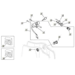 Contactslot Aprilia Mojito Custom 50 2-takt (Piaggio motor) 2004-2010