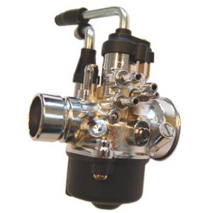 Carburateur model Dellorto Minarelli Horizontaal + verticaal 17.5mm chroom DMP