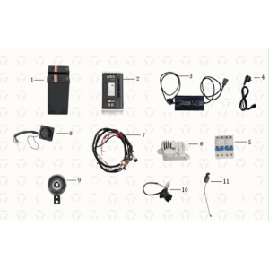 Wire harness assy / battery / charger Yadea T9L