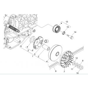 Variateur- V-snaar Vespa GTV 250 4V IE