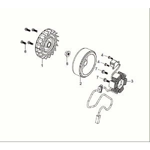 Ontsteking - Stator - Vliegwiel Sym Fiddle ll Euro 5