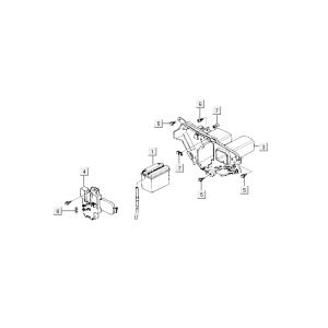 Accu Kymco Activ 50 4-takt zilver