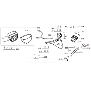 Achterlicht - Achterspatbord Rover GT mat groen