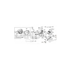 Achterlicht - Achterspatbord Santini Capri 125 zwart