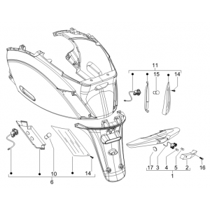 Achterlicht Piaggio Zip 2000 4-takt AC